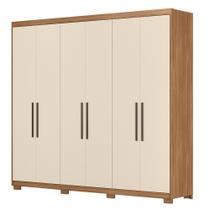Guarda Roupa Venice 6 Portas, 2 Gavetas e 4 Cabideiros com Pés - Demóbile Guarda Roupa Venice 6 Portas, 2 Gavetas e 4 Cabideiros com Pés - Demóbile