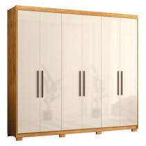 Guarda Roupa Venice 6 Portas, 4 Gavetas e 3 Cabideiros com Pés - Demóbile Guarda Roupa Venice 6 Portas, 4 Gavetas e 3 Cabideiros com Pés - Demóbile