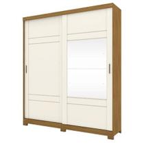 Guarda Roupa Verg 02 Portas Deslizantes Nature/OFF White - Henn