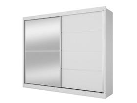 Guarda Roupa Verona Plus 1 Porta Espelho Made Marcs - Branco Guarda Roupa Verona Plus 1 Porta Espelho Made Marcs - Branco
