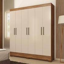 Guarda Roupa Verso 6 Portas Em Mdp Demobile Amendola/off Wh