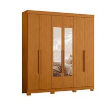 Guarda Roupa Vinci com Espelho 6 Portas Cinamomo - ABZ Guarda Roupa Vinci com Espelho 6 Portas Cinamomo - ABZ