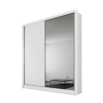Guarda Roupa Virtus com Espelho 2 Portas 100% MDF Branco Guarda Roupa Virtus com Espelho 2 Portas 100% MDF Branco