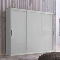 Guarda Roupa Vitor Em Mdf 3 Portas E 6 Cabideiros Moderna Branco Guarda Roupa Vitor Em Mdf 3 Portas E 6 Cabideiros Moderna Branco