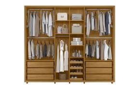 Guarda Roupa Volpi 4 Pta com Espelho Cinamomo/Off White - VRK COMERCIO ON-LINE Guarda Roupa Volpi 4 Pta com Espelho Cinamomo/Off White - VRK COMERCIO ON-LINE
