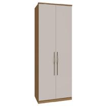 Guarda Roupas 2 Portas Com Colmeia 841mm Setiba Plus Rimo Carvalho/Off White Guarda Roupas 2 Portas Com Colmeia 841mm Setiba Plus Rimo Carvalho/Off White