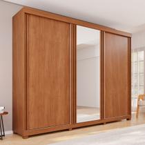 Guarda-roupas 3 Portas 6 Gavetas com Pés com Espelho Dinamarca Guarda-roupas 3 Portas 6 Gavetas com Pés com Espelho Dinamarca