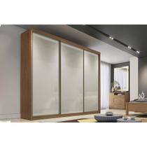 Guarda Roupas 3 Portas de Correr de e 6 Gavetas Diamond/Londres Cumaru/Fendi 25 - Novo Horizonte Guarda Roupas 3 Portas de Correr de e 6 Gavetas Diamond/Londres Cumaru/Fendi 25 - Novo Horizonte