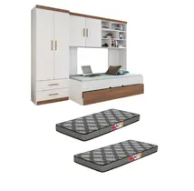 Guarda Roupas 4 Portas Com Cama Embutida Solteiro Guarda Roupas 4 Portas Com Cama Embutida Solteiro