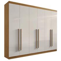 Guarda-Roupas 6 Portas 100% MDF Da Vinci Cinamomo Off White Guarda-Roupas 6 Portas 100% MDF Da Vinci Cinamomo Off White
