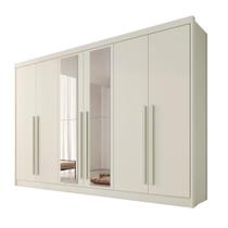 Guarda Roupas 6 Portas Alba Plus Com Espelho 100% MDF Mademarcs