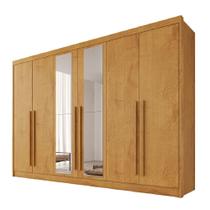 Guarda Roupas 6 Portas Alba Plus Com Espelho 100% MDF Mademarcs Guarda Roupas 6 Portas Alba Plus Com Espelho 100% MDF Mademarcs