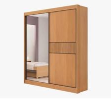 Guarda Roupas Atenas Ripado 2Pts 100% MDF c/ Esp. DDoro Móveis