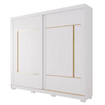Guarda Roupas Casal 2 Portas de Correr 4 Gavetas 100% MDF Livia Guarda Roupas Casal 2 Portas de Correr 4 Gavetas 100% MDF Livia