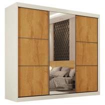 Guarda Roupas Casal 3 Portas de Correr Com Espelho 100% MDF Flex 6 Gavetas Argel Guarda Roupas Casal 3 Portas de Correr Com Espelho 100% MDF Flex 6 Gavetas Argel