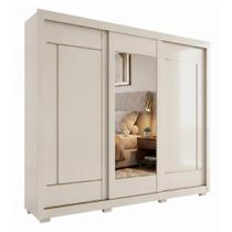Guarda Roupas Casal 3 Portas de Correr com Espelho 6 Gavetas 100% MDF Valen Guarda Roupas Casal 3 Portas de Correr com Espelho 6 Gavetas 100% MDF Valen