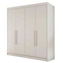 Guarda Roupas Casal 4 Portas 3 Gavetas 100% Mdf Tunis Off White Guarda Roupas Casal 4 Portas 3 Gavetas 100% Mdf Tunis Off White