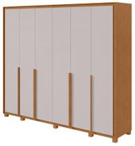 Guarda-Roupas Casal 6 Portas 8 Gavetas com Pés 100% MDF Imperatore - Lp - Rei de Casa