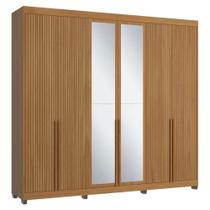 Guarda-roupas Casal 6 Portas Com Espelhos Multimóveis Cr35242 Nature Guarda-roupas Casal 6 Portas Com Espelhos Multimóveis Cr35242 Nature