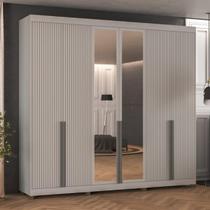 Guarda-Roupas Casal 6 Portas com Espelhos Multimóveis CR35242