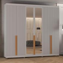 Guarda-Roupas Casal 6 Portas com Espelhos Multimóveis CR35242