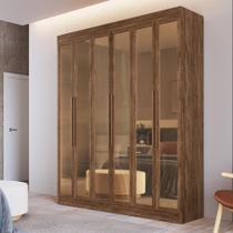Guarda-Roupas Casal 6 Portas com Vidro Multimóveis CR35260