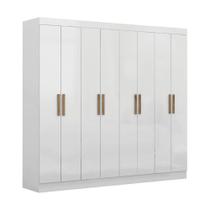 Guarda Roupas Casal 8 Portas 4 Gavetas Prime Maxel Branco
