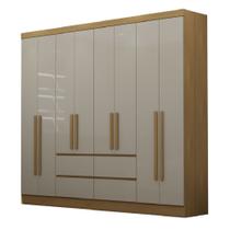 Guarda Roupas Casal 8 Portas 4 Gavetas Turim Luciane