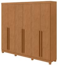 Guarda-Roupas Casal Bertha 6 Portas 4 Gavetas sem Espelho com Pés - Lopas