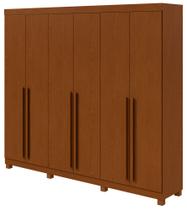 Guarda-Roupas Casal Bertha 6 Portas 4 Gavetas sem Espelho com Pés - Lopas