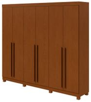 Guarda-Roupas Casal Bertha 6 Portas 6 Gavetas sem Espelho com Pés- Lopas