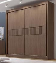 Guarda Roupas Casal Cancun Ripado 2Pts 100% MDF DDoro Móveis