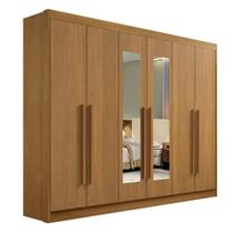 Guarda Roupas Casal Da Vinci Plus 6Pts com Espelho 100% MDF DDoro Móveis Guarda Roupas Casal Da Vinci Plus 6Pts com Espelho 100% MDF DDoro Móveis