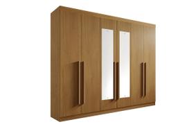 Guarda Roupas Casal Da Vinci Plus 6Pts com Espelho 100% MDF DDoro Móveis
