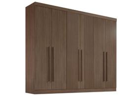 Guarda Roupas Casal Da Vinci Plus Ripado 6Pts 100% MDF DDoro Móveis Guarda Roupas Casal Da Vinci Plus Ripado 6Pts 100% MDF DDoro Móveis