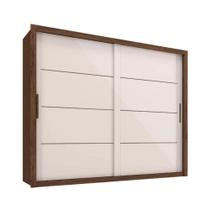 Guarda Roupas Casal Imperador Zanzini Jacarandá Off White