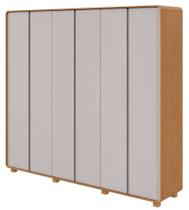 Guarda-Roupas Casal Loop 6 Portas com Pés - Lopas