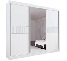 Guarda Roupas Casal Los Angeles Ripado 2Pts 100% MDF DDoro Móveis