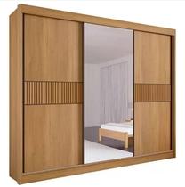 Guarda Roupas Casal Los Angeles Ripado 2Pts 100% MDF DDoro Móveis Guarda Roupas Casal Los Angeles Ripado 2Pts 100% MDF DDoro Móveis