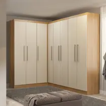Guarda Roupas Casal Modulado De Canto 8 Portas Menu Móveis Carvalho Guarda Roupas Casal Modulado De Canto 8 Portas Menu Móveis Carvalho