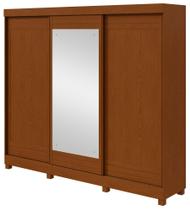 Guarda-Roupas Casal Nice 3 Portas 1 Espelho 4 Gavetas Flex com Pés - Lopas