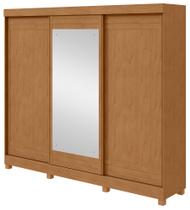 Guarda-Roupas Casal Nice 3 Portas 1 Espelho 4 Gavetas Flex com Pés - Lopas