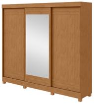 Guarda-Roupas Casal Nice 3 Portas 1 Espelho 4 Gavetas Flex com Pés - Lopas
