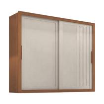 Guarda Roupas Casal Ripado 2 Portas de Correr 4 Gavetas Vitta