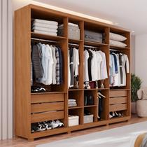 Guarda-roupas Closet 6 Gavetas com Pés Flórida - Espresso Móveis