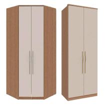 Guarda Roupas de Casal Modulado Rimo Carvalho Off White