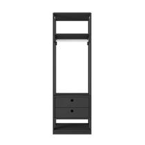 Guarda Roupas Francia Preto com Gaveta Guarda Roupas Francia Preto com Gaveta