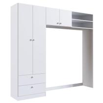 Guarda-Roupas Infantil 04 Portas e 02 Gavetas Branco