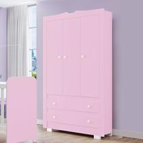 Guarda Roupas Infantil Joy 100 MDF 3 Portas 2 Gavetas