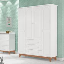 Guarda Roupas Infantil Tuboarte Henry 4 portas e 3 gavetas 100% em MDF Guarda Roupas Infantil Tuboarte Henry 4 portas e 3 gavetas 100% em MDF